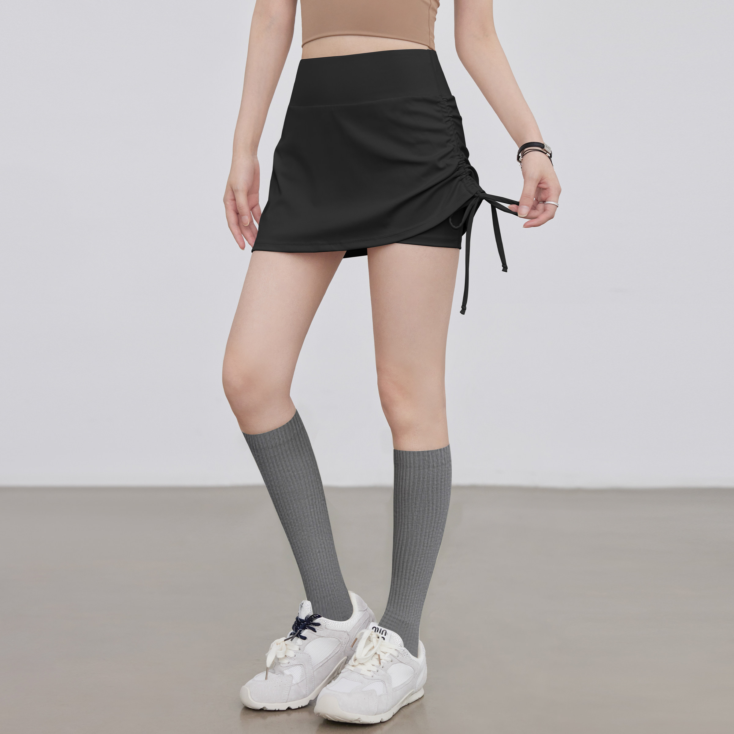 VOJ瑜伽裤女运动短裙夏季高腰显瘦外穿跑步健身半身裙瑜伽服裙裤