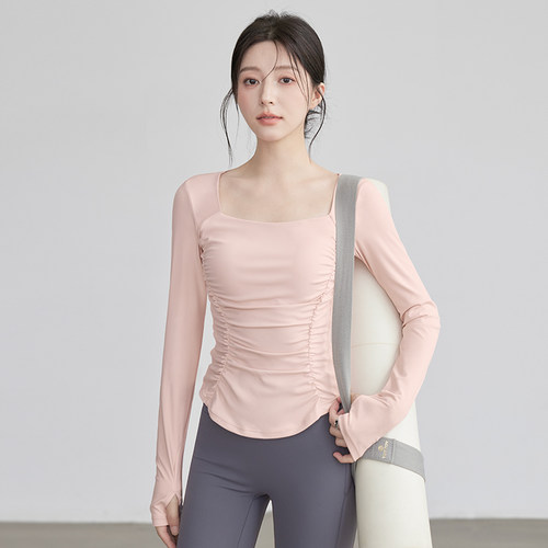 VOJ瑜伽服，长袖健身上衣运动服