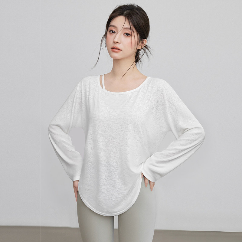VOJ瑜伽服罩衫女轻薄透气健身服户外跑步训练普拉提运动长袖上衣