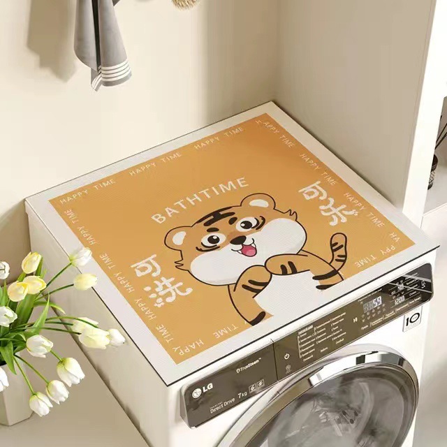 滚筒洗衣机防尘罩垫布冰箱盖布吸水防晒盖垫子皮革免洗床头柜垫