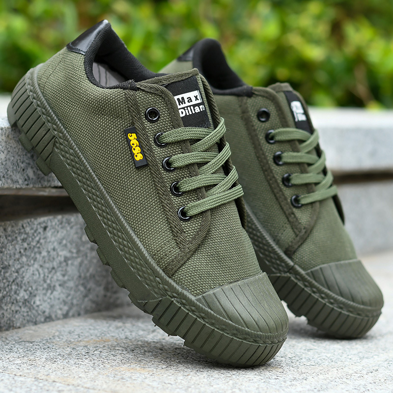 解放鞋新款夏季帆布透气耐磨防滑户外建筑工地劳保鞋登山鞋爸爸鞋