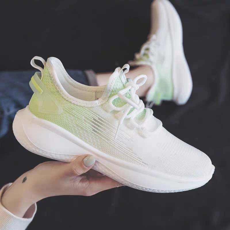 透气跑步鞋女2024春夏季休闲运动鞋软底减震女款轻便网面慢跑鞋子