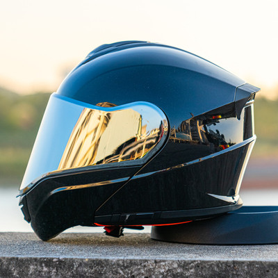 VCOROS大码4XL摩托车头盔双镜片揭面盔男女全盔四季安全帽冬防雾