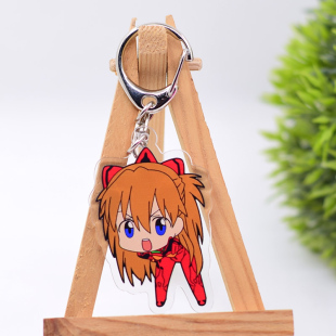 EVA福音战士亚克力钥匙扣动漫周边吊玩系列明日香兰格雷包包挂件