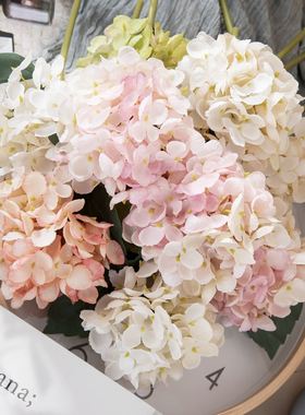 小枝绣球仿真花厂家假花绿植物婚庆装饰工艺品INS风跨境MW52664