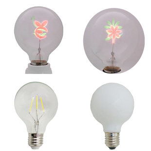 G80 E27爱迪生仿古复古led灯丝火焰花泡照明节能龙珠灯泡情趣小夜