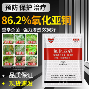农药杀菌剂86.2%氧化亚铜作物强力杀菌治疗溃疡病霜霉病纹枯病
