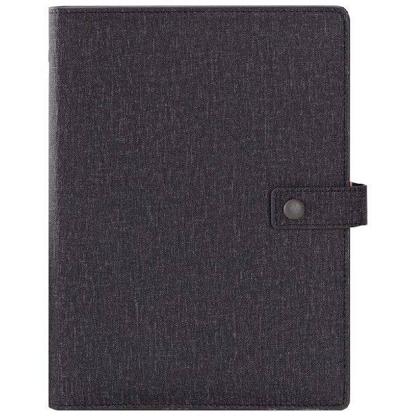 广博(guangbo)a5按扣活页笔记本子 皮面记事本 博彩 100张黑gbp86