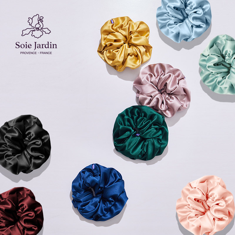 soie jardin 7# 真丝3D立体发圈加大号桑蚕丝头饰发饰束礼盒装,饰品/流行首饰/时尚饰品新,发饰,淘宝优惠券,粉丝福利购,淘宝优惠卷