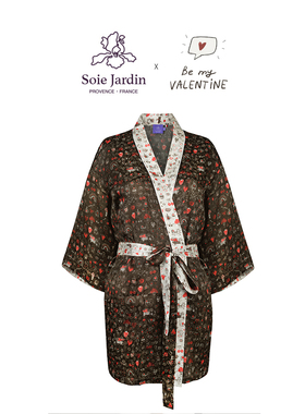 Soie Jardin3#爱恋限定系列家居短袍吊带裙拼色配饰心动百搭套组
