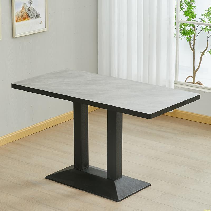 快餐桌椅组合奶茶店烧烤店汉堡商用餐饮简餐面馆桌子早餐店长方形