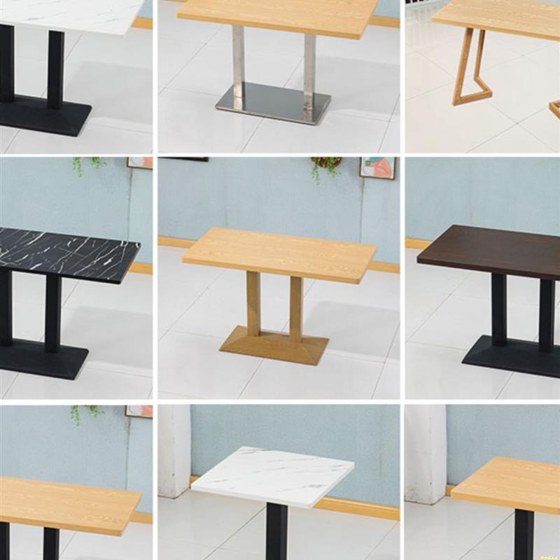 定制餐饮小吃店快餐桌商用面馆奶茶店饭店餐桌椅子组合简约长方形
