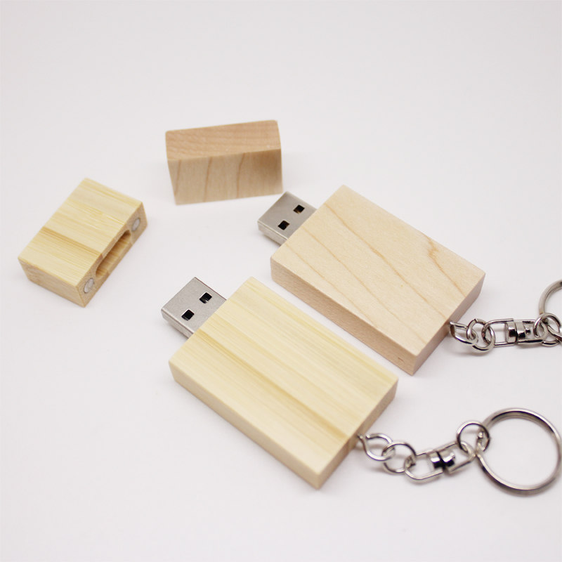 定制高速车载竹木小方块木头U盘16g 3.0 公司礼品用优盘 DIY LOGO