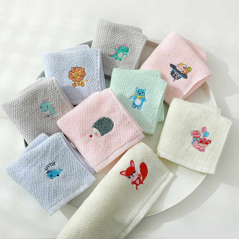 5 pieces Children cotton face towel 25*50cm Soft towel纯棉