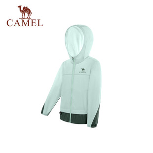 骆驼儿童防晒衣2026新款UPF50+梭织标准男女童户外连帽拉链防晒衣