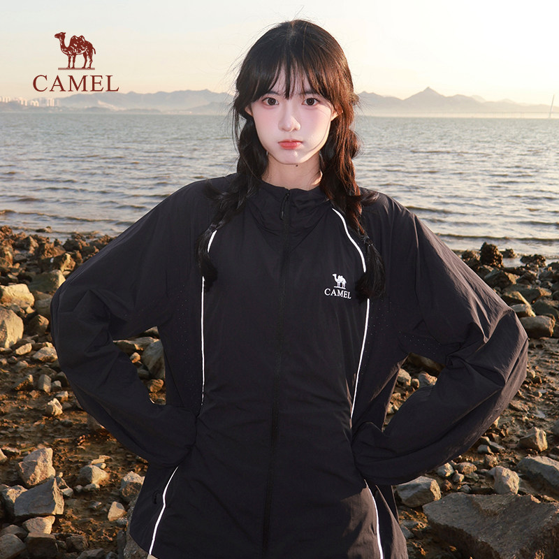 骆驼冰山防晒衣赛博版防紫外线冰感皮肤衣女黑色冰丝防晒服外套男