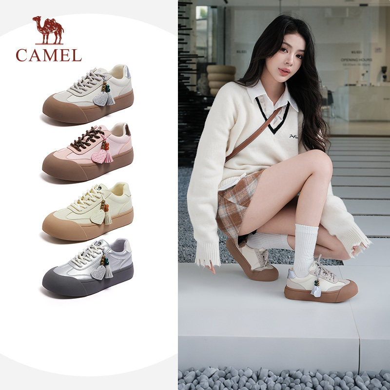 骆驼女鞋2026早春新款德训鞋复古板鞋女慢跑鞋休闲鞋运动鞋子女,女鞋,德训鞋,淘宝优惠券,粉丝福利购,淘宝优惠卷