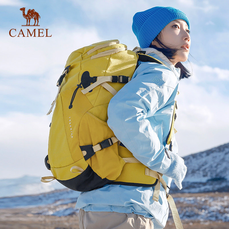 【王俊凯同款】骆驼户外王者凯甲登山包26L大容量徒步双肩包背包