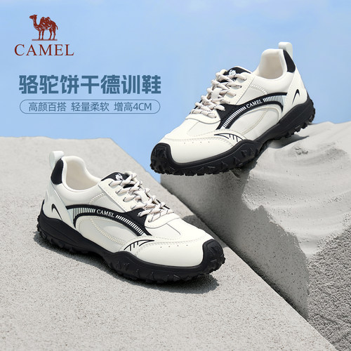 骆驼休闲女鞋厚底板鞋复古运动鞋