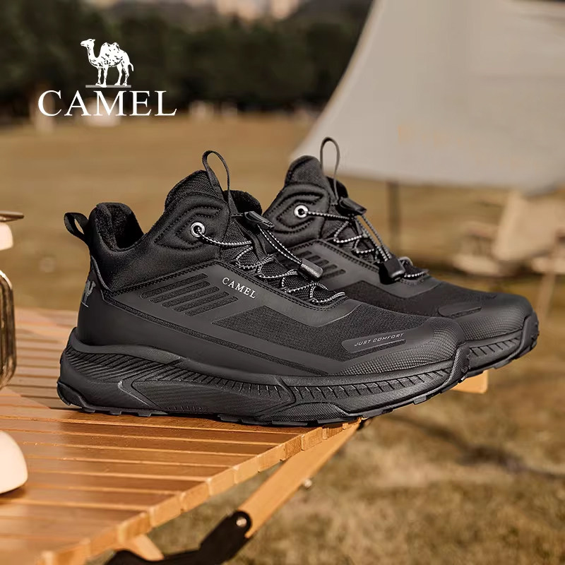 骆驼男鞋2026春季户外登山徒步鞋男款舒适高帮透气休闲运动鞋男