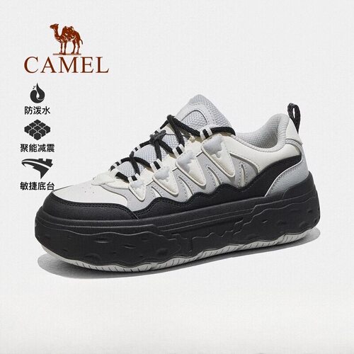 骆驼女鞋2025秋冬厚底增高板鞋女户外徒步鞋登山鞋女款百搭休闲鞋