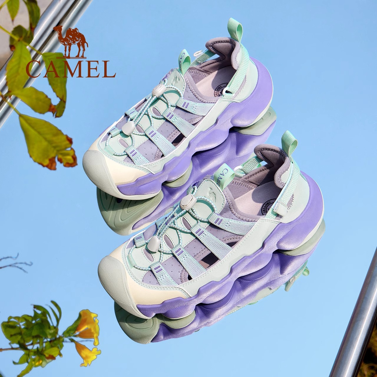 駱駝戶外沙灘涼鞋女2025夏季新款