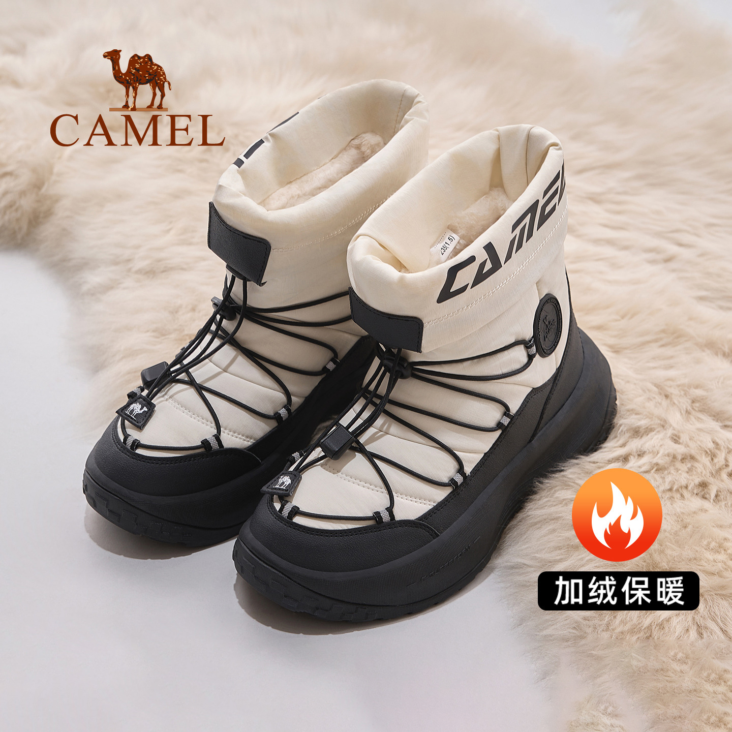 骆驼热雪3.0运动鞋女防滑雪地靴