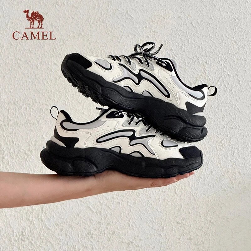 骆驼山云2代运动鞋女2026春款户外休闲徒步登山鞋增高老爹鞋子男