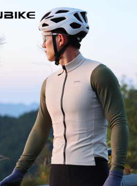 INBIKE抓绒骑行服秋冬季保暖长袖套装公路车自行车加绒外套男