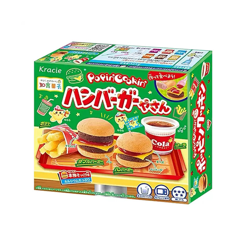 日本食玩嘉娜宝diy手工玩具套装可食汉堡包烟花冰淇淋披萨大礼包