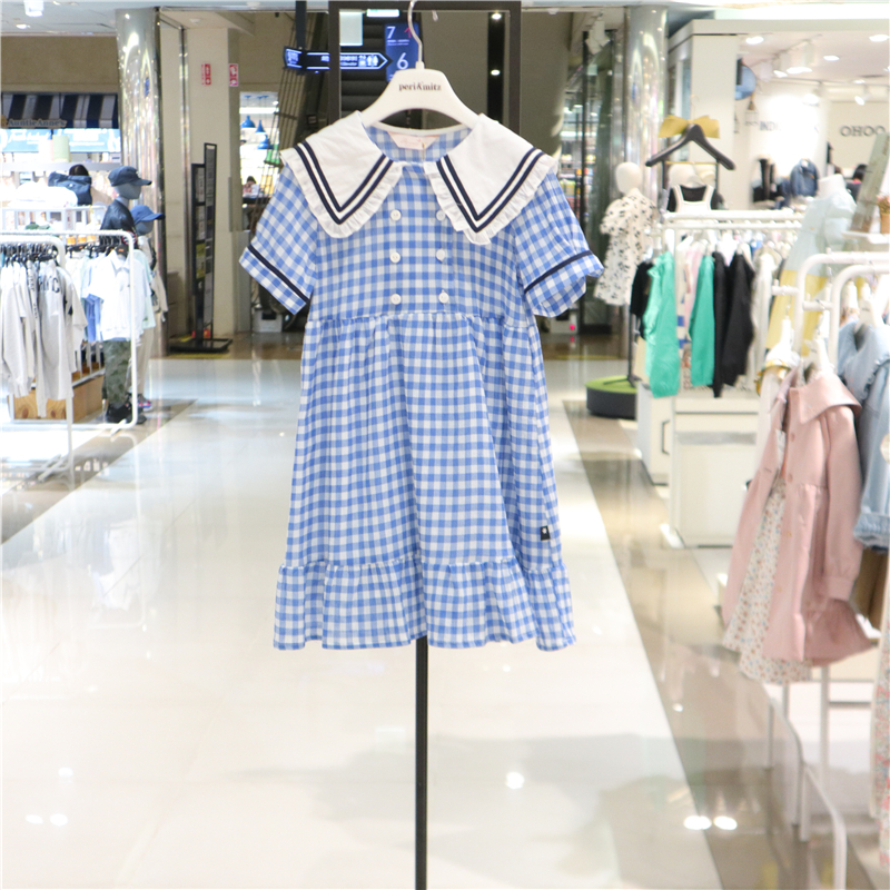 打折Perimitz女童短袖淑女连衣裙韩国专柜代购夏季洋气公主裙