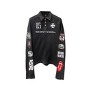 25AW POLO衫 美式 百搭长袖 男女 复古印花设计感高级铆钉时尚 DETW