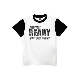 通勤短袖 DETW 原创暗黑小众黑白双色拼接正肩修身 骷髅头 25ss