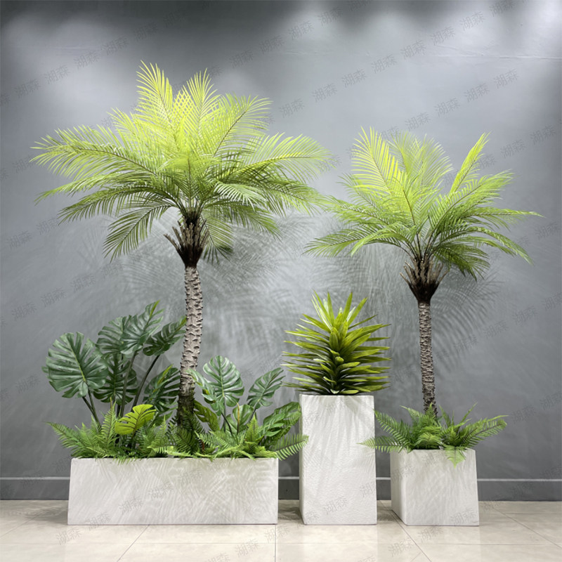 绿植花箱隔断现代简约花槽围挡落地大花盆长方口花槽商场花器围栏,家居饰品,花盆,淘宝优惠券,粉丝福利购,淘宝优惠卷