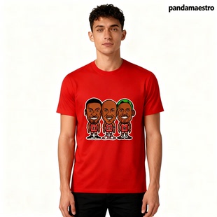 公牛王朝卡通三巨头T恤Chicago Bulls Dynasty Big Three T-Shirt