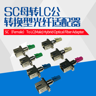 SC母-LC公转接头 SC光纤头转成LC光纤头 单模多模光纤阴阳耦合器法兰盘 光源光设备仪表仪器接口转换器 定制