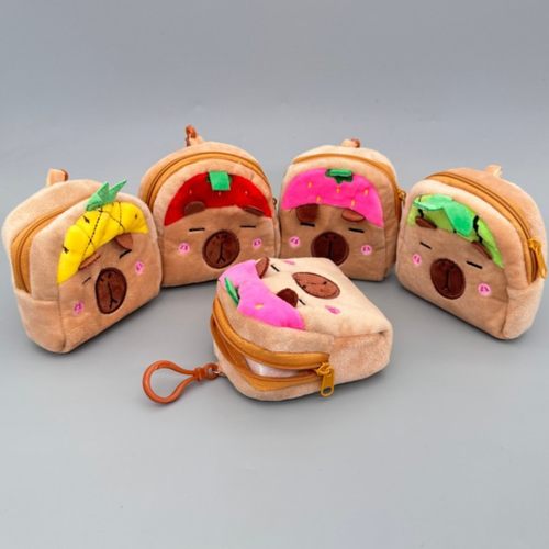 帕恰狗卡比迷你零钱包耳机收纳包可挂式钥匙扣书包挂件送女友礼物