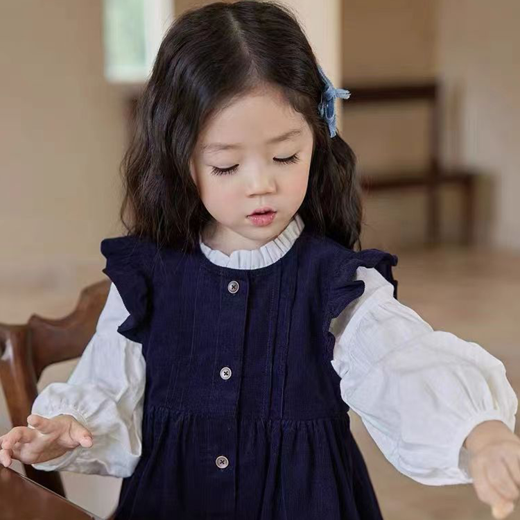 大童女装女孩灯芯绒连衣