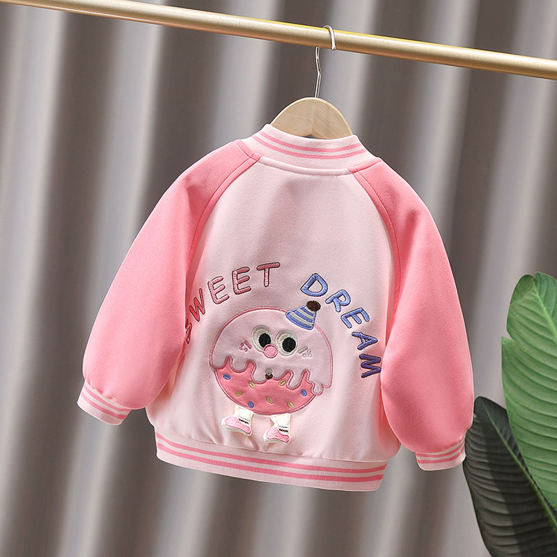 女童外套韩版棒球服新款