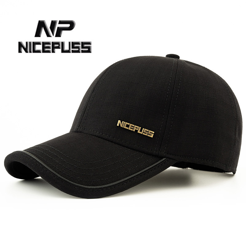 棉麻帽子男春季防晒遮阳帽透气鸭舌帽女夏天太阳帽户外运动棒球帽