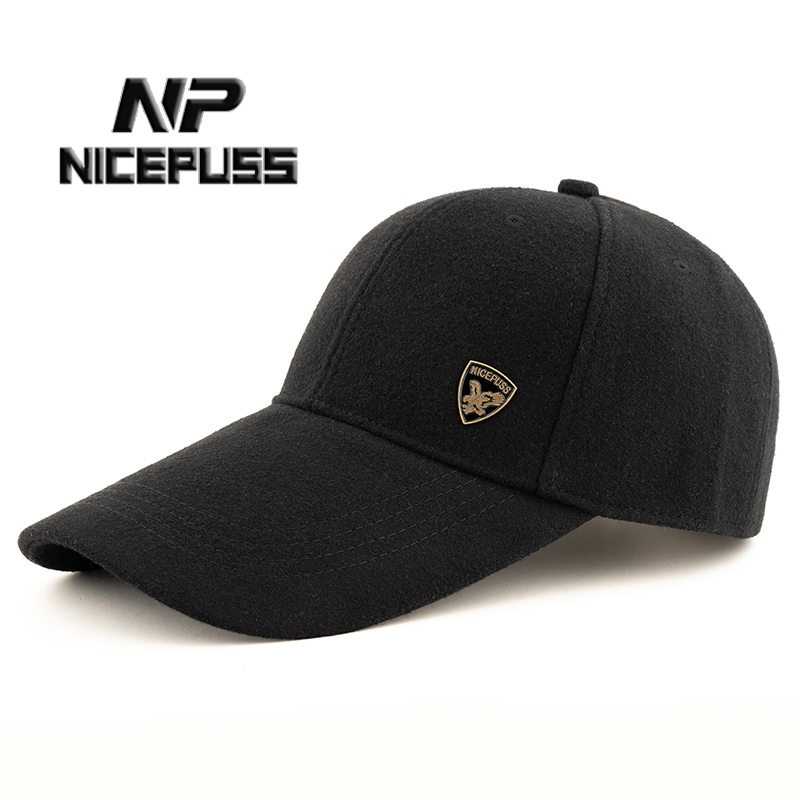 德国NP秋冬保暖毛呢棒球帽