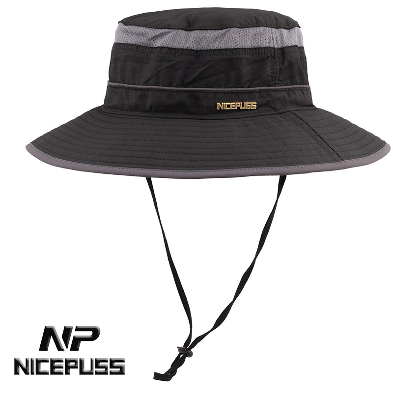 NP高端户外帽子男夏季户外登山徒步网眼渔夫帽男款防晒太阳遮阳帽