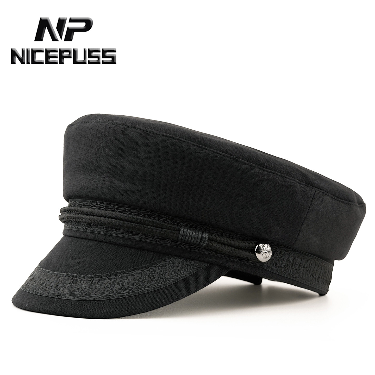 四季款帽子男款鸭舌帽潮牌小码平顶帽女小头围船长帽复古棉质男帽