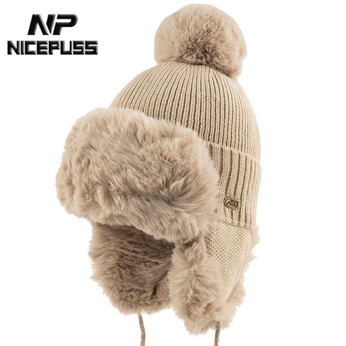 秋冬保暖减龄毛线帽NICEPUSS护耳