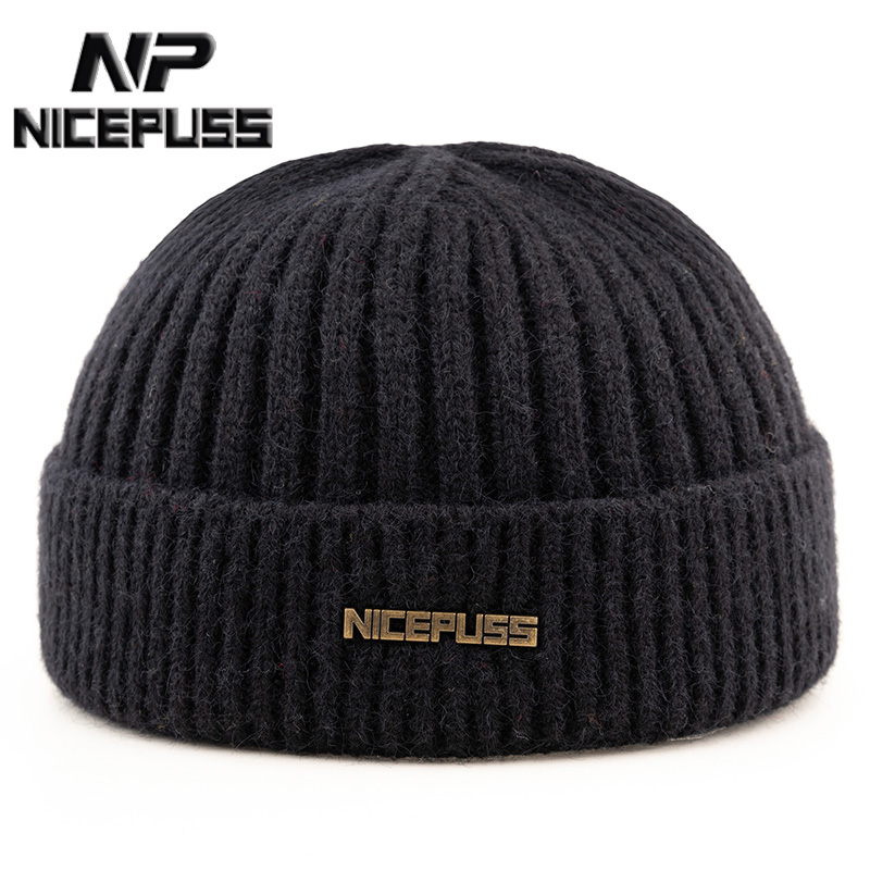 针织地主帽冬款帽子女秋冬毛线帽男冬季保暖瓜皮帽流氓雅痞嘻哈帽