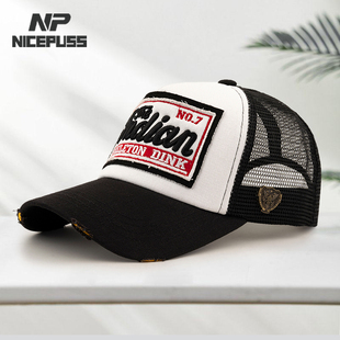 全网眼帽子夏款男帽正品高顶棒球帽女显脸小防晒遮阳帽时尚太阳帽