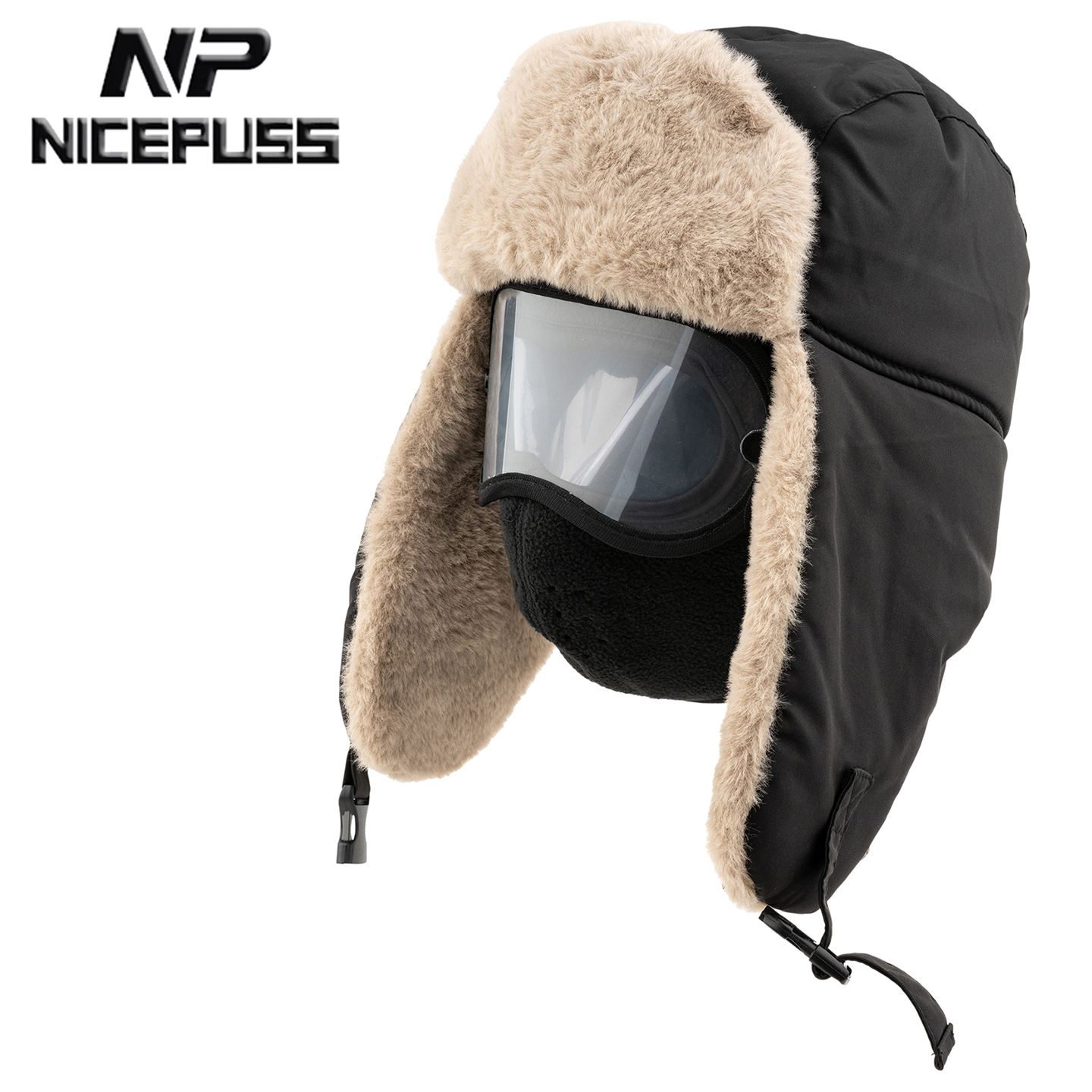 保暖帽子男款冬季防风面罩雷锋帽