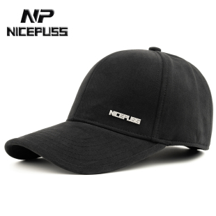NP国际帽子男士高端品牌大头围鸭舌帽男款加绒棒球帽女秋冬保暖帽