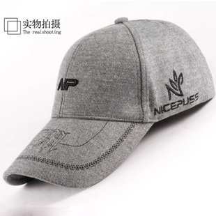 NP帽子男春季2026新款大头围鸭舌帽男士硬顶棒球帽女春天百搭冬帽
