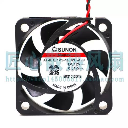 建准SUNON AF40101V2-1Q02C-A99 DC 12V 0.51W 4CM/厘米散热风扇